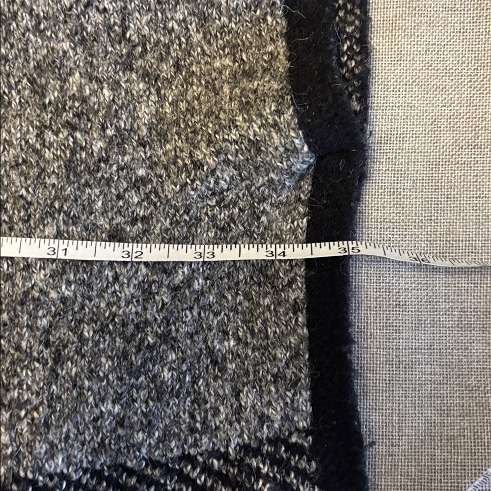 ZARA Poncho with Faux Fur Trim Hood, Sz M. - Picture 15 of 16